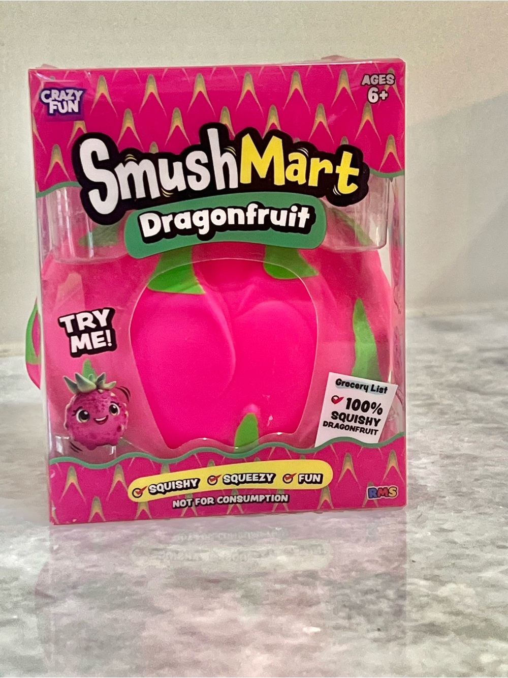 SmushMart Dragonfruit Squishy Toy - Pink